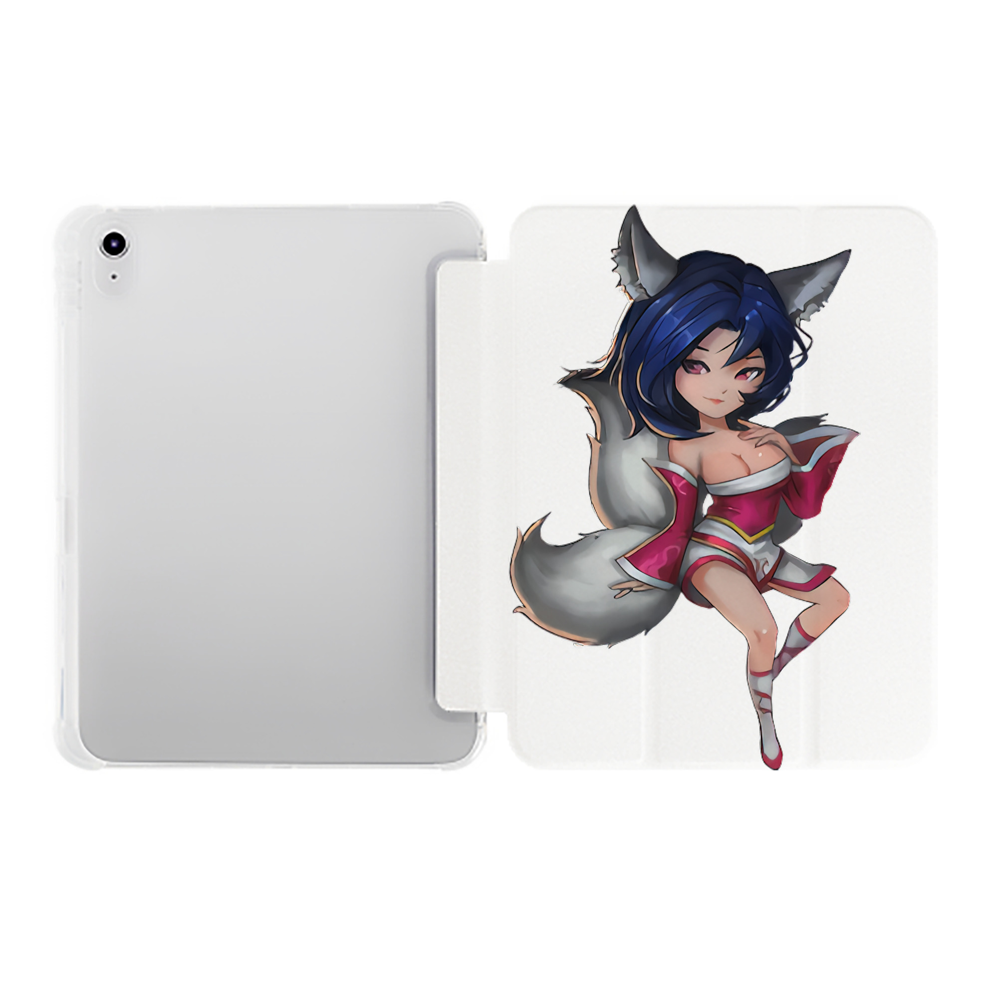 （画像用） リーグ・オブ・レジェンド League of Legends LOL IPad ケース ペン収納付き 三つ折りスタンド PUレザー×シリコン 対応機種9.5/10.5/10.9インチ